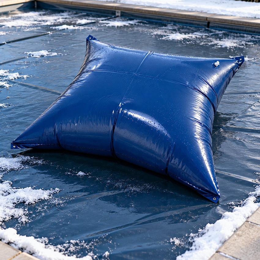 Poolkissen unter der Winterabdeckplane – sinnvoll, welche Größe und wie verwenden?
