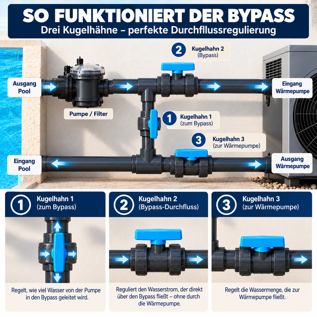 Pool Bypass Set Basic Deluxe