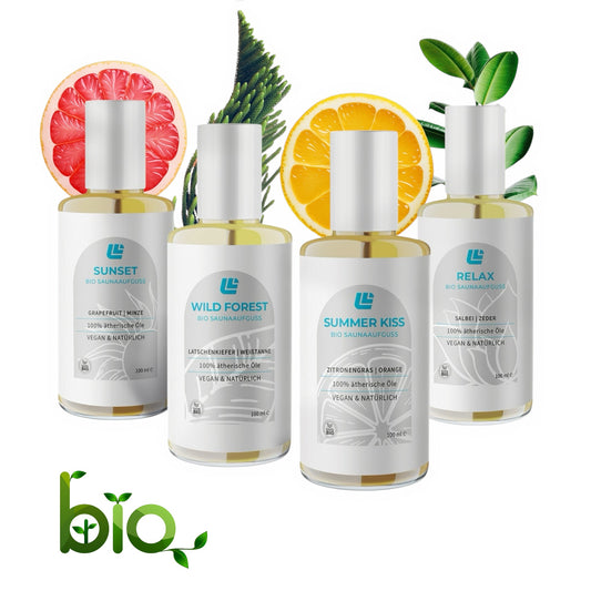 Bio Saunaaufguss 4er Set