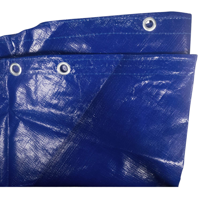 Pool Abdeckplane RUND | Blau/Schwarz